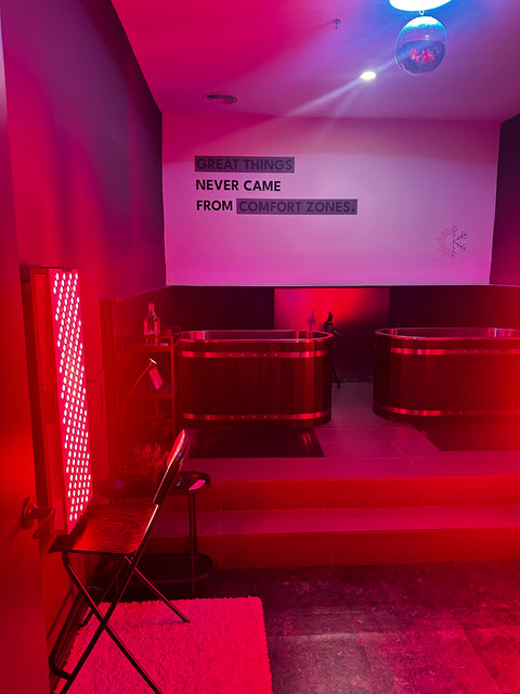 2 Pax Sauna, Ice Bath & Red Light